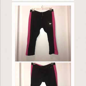Nike drawstring running capris